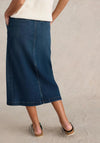 White Stuff Maren Denim Midi Skirt, Blue