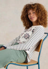 White Stuff Clara Long Sleeve Print T-Shirt, White Multi