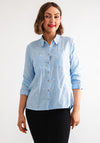 White Stuff Sophie Organic Cotton Shirt, Light Blue