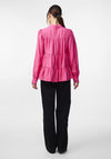 Y.A.S Pala Tiered Smock Shirt, Raspberry Sorbet