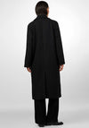 Y.A.S Margot Long Double-Breasted Coat, Black