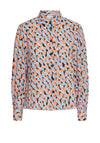 Y.A.S Melipo Printed Shirt, Air Blue