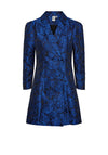 Y.A.S Surfy Floral Embossed Blazer Dress, Black