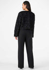 Y.A.S Flowi Petal Textured Short Jacket, Black