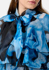 Y.A.S Romina Ruffle Bow Blouse, Methyl Blue