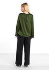 Y.A.S Selmi Cowl Neck Blouse, Rifle Green