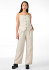 Y.A.S Blonna High Waist Trousers, Pelican