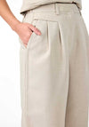 Y.A.S Blonna High Waist Trousers, Pelican