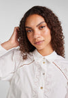 Y.A.S Kenora Embroidered Cotton Shirt, Star White