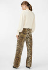 Y.A.S Leonora Leopard Print High Waist Jeans, Nomad