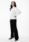 Y.A.S Gabriella Bow Tie Neck Blouse, Off-White