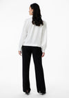 Y.A.S Gabriella Bow Tie Neck Blouse, Off-White