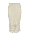 Y.A.S Lelu Crochet Midi Skirt, Birch