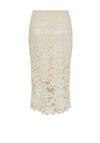 Y.A.S Lelu Crochet Midi Skirt, Birch