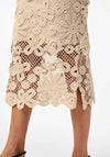 Y.A.S Lelu Crochet Midi Skirt, Birch