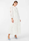 Y.A.S Hongi Lace Shirt Midi Dress, Star White