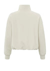 YAYA Double Layer Cropped Sweatshirt, Chalk White