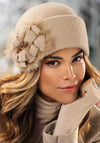 Willi Yersan Handmade Embellished Hat, Cream