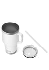 YETI Rambler 35oz Mug with Straw Lid, White