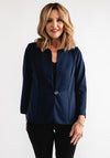 Leon Collection Single Button Short Jacket, Navy