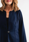 Leon Collection Single Button Short Jacket, Navy