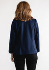 Leon Collection Single Button Short Jacket, Navy