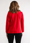 Leon Collection Single Buttoned Short Jacket, Red