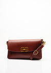 Zen Collection Rectangular Crossbody Bag, Wine