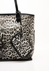 Zen Collection Leopard Print Tote Bag, Black