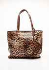 Zen Collection Leopard Print Tote Bag, Brown