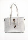 Zen Collection Metallic Tote Bag, Silver