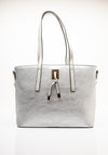 Zen Collection Metallic Tote Bag, Silver