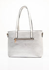 Zen Collection Metallic Tote Bag, Silver