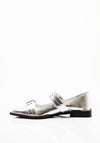 Zen Collection Buckle Pointed Toe Pumps, Silver