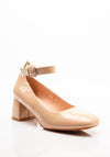 Zen Collection Buckled Block Heels, Beige