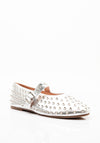 Zen Collection Studded Pumps, Silver