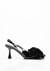 Zen Collection Velvet Bow Heels, Black