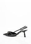 Zen Collection Buckle Detail Heels, Black