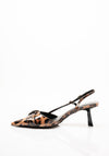 Zen Collection Buckle Detail Heels, Leopard Print