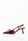 Zen Collection Buckle Detail Heels, Wine