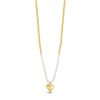 Absolute Pearl Bead Heart Necklace, Gold