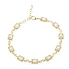 Absolute Diamante Row Bracelet, Gold