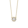 Absolute Gold Diamante Round Pendant Necklace, JP236GL