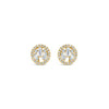 Absolute Gold Cluster Circle Stud Earrings, JE247GL