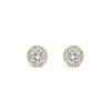 Absolute Gold Diamante Stud Earrings, JE236GL