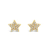 Absolute Diamante Star Earrings, Gold