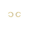 Absolute Delicate Pave Moon Stud Earrings, Gold