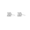 Absolute Silver Diamante Stud Earrings, HCE426