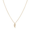 Absolute Crystal Leaf Pendant Necklace, Gold