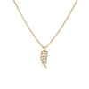 Absolute Crystal Leaf Pendant Necklace, Gold